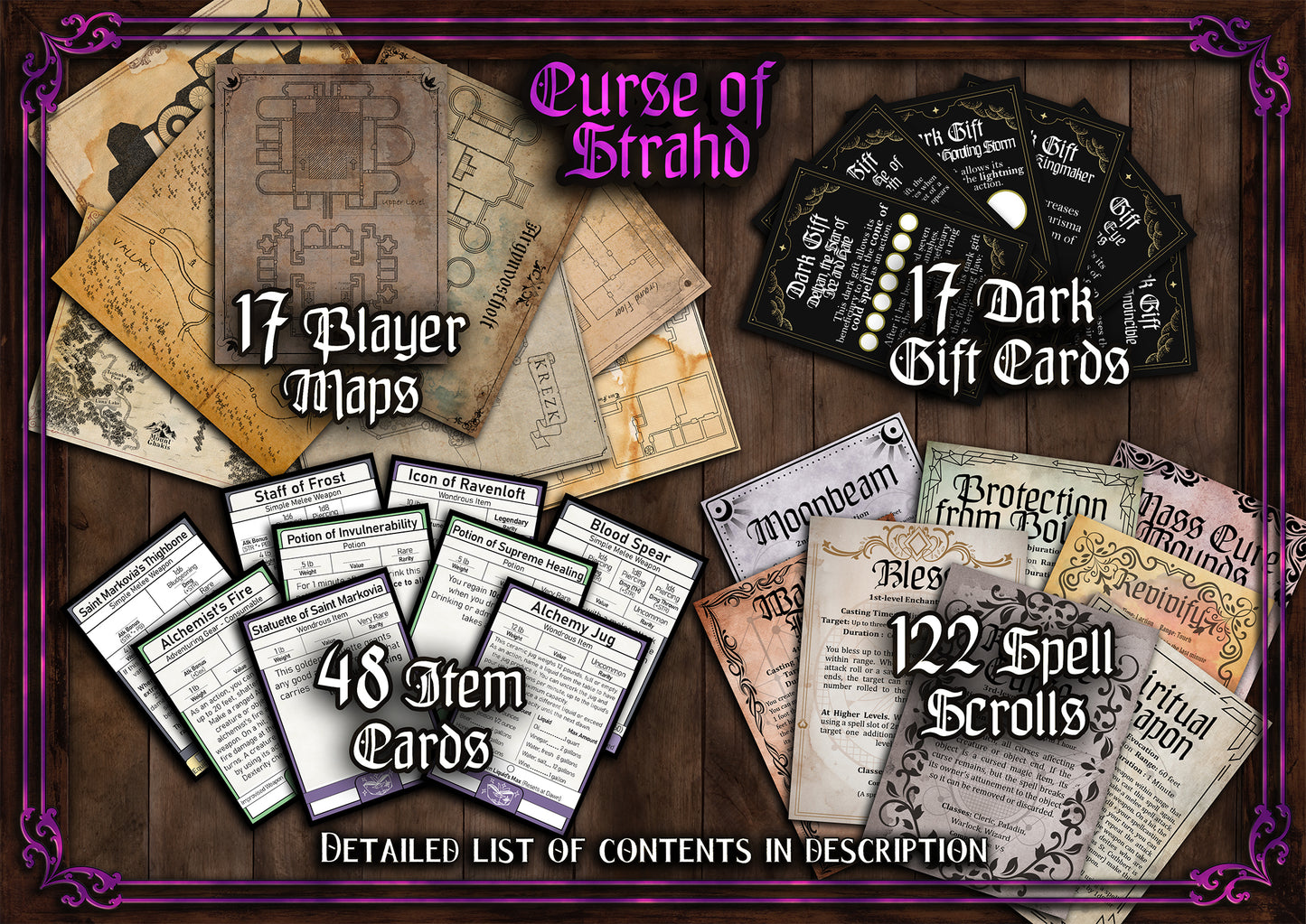 Curse of Strahd 140 + D&D Handouts and Assets Bundle - DnD - Dungeons and Dragons - Resources - Barovia - DM Gift - DnD - VTT - Printable