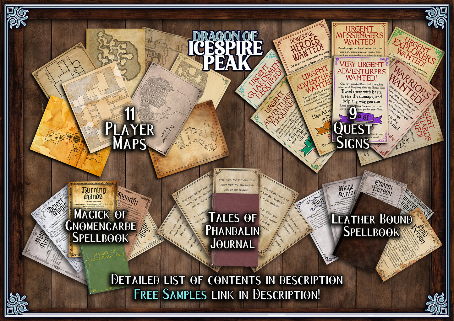 Dragon of Icespire Peak D&D Handouts - Campaign Assets - DnD - Resources - Phandalin - Talos - RPG - Roleplaying - Printable - Starter Set