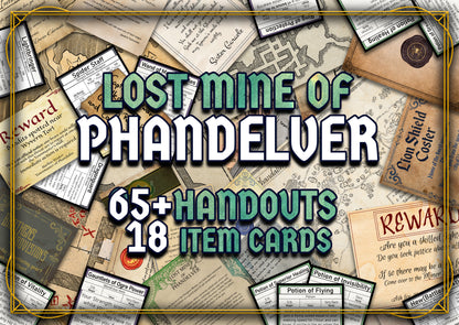 Lost Mine of Phandelver  D&D Handouts  Bundle - Campaign Assets - DnD - Resources - DM Gifts - DnD Starter Set - RPG Learning - Printable