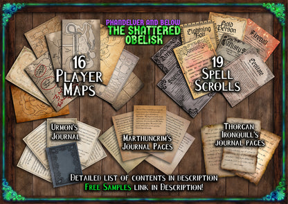 Phandelver and Below The Shattered Obelisk D&D Handouts  Bundle - Campaign Assets - DnD - Resources - DM Gifts - DnD Starter - Printable