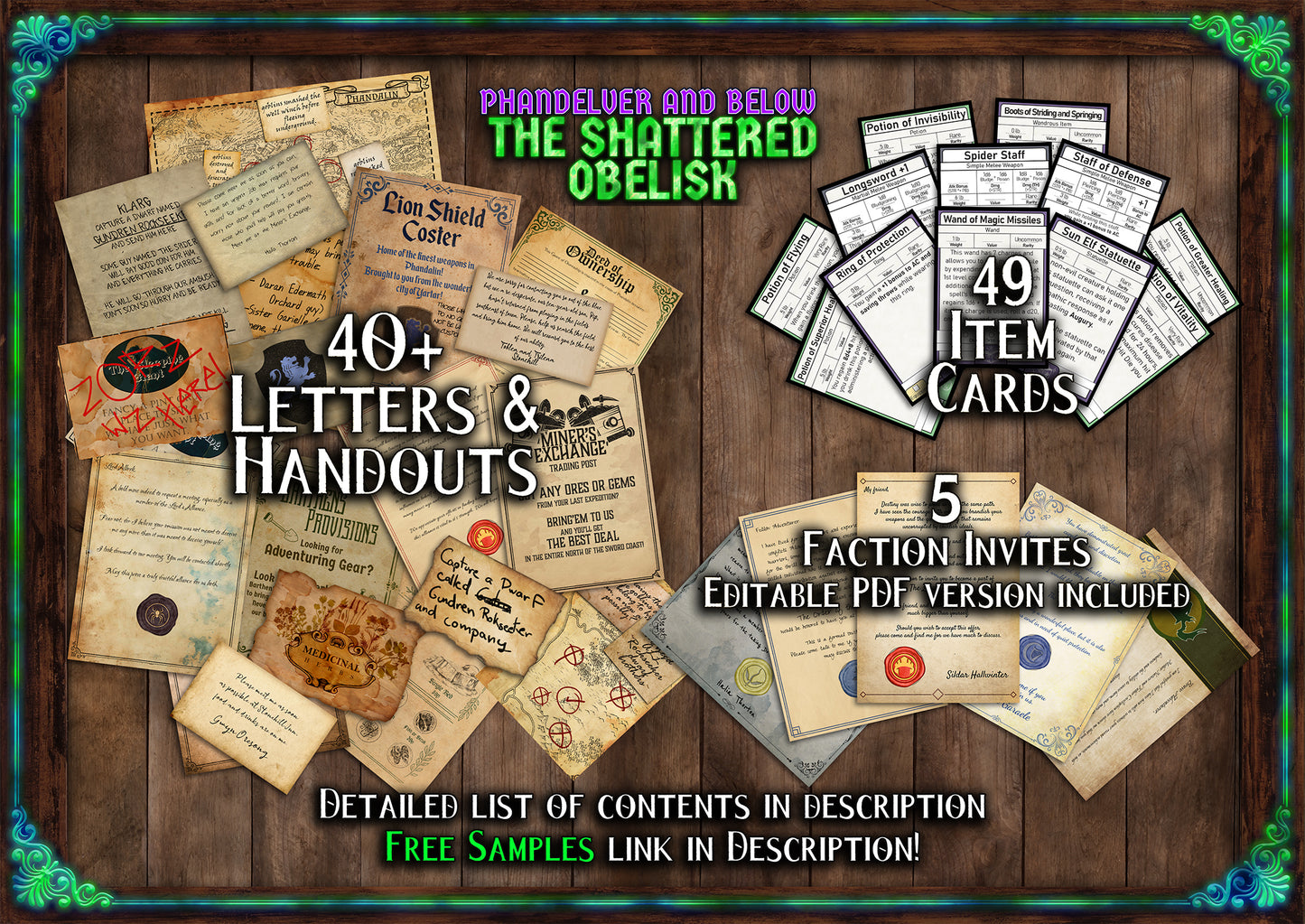 Phandelver and Below The Shattered Obelisk D&D Handouts  Bundle - Campaign Assets - DnD - Resources - DM Gifts - DnD Starter - Printable