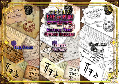 Vecna Eve of Ruin 100+ D&D Handouts and Assets Bundle - DnD - Dungeons and Dragons - Resources - Kas - Rod of Seven Parts - VTT - Printable