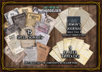 Lost Mine of Phandelver  D&D Handouts  Bundle - Campaign Assets - DnD - Resources - DM Gifts - DnD Starter Set - RPG Learning - Printable