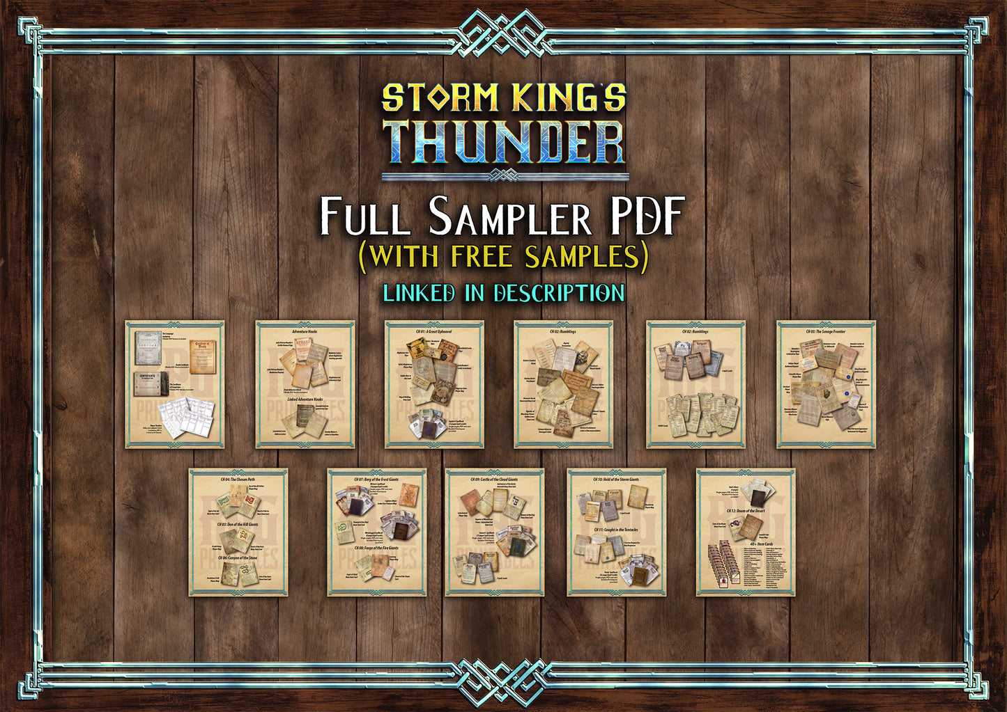 Storm King's Thunder D&D Handouts Bundle - Campaign Assets - Dungeons and Dragons - Spell Scrolls - Giants - Player Maps - Letters - Items