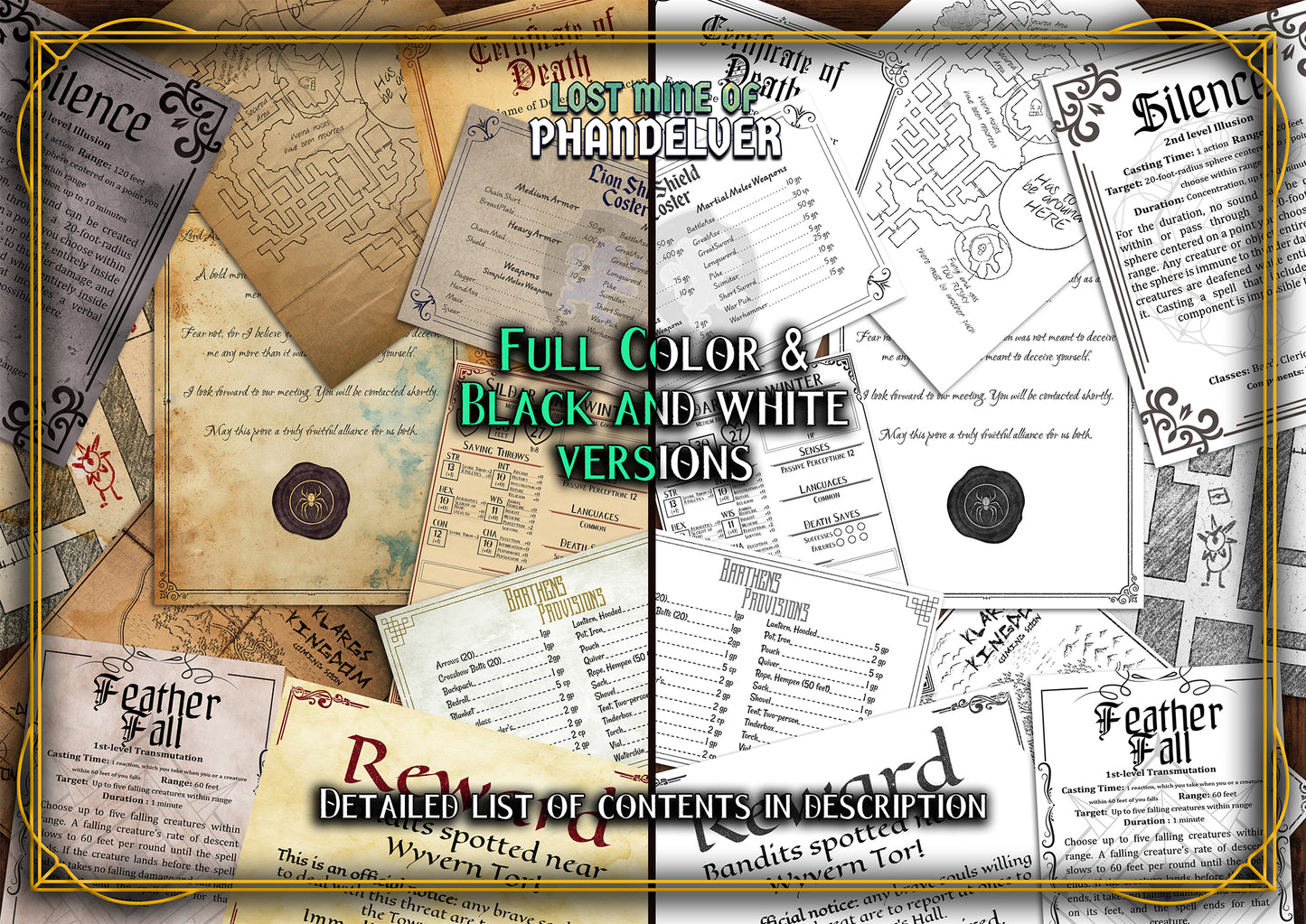 Lost Mine of Phandelver  D&D Handouts  Bundle - Campaign Assets - DnD - Resources - DM Gifts - DnD Starter Set - RPG Learning - Printable