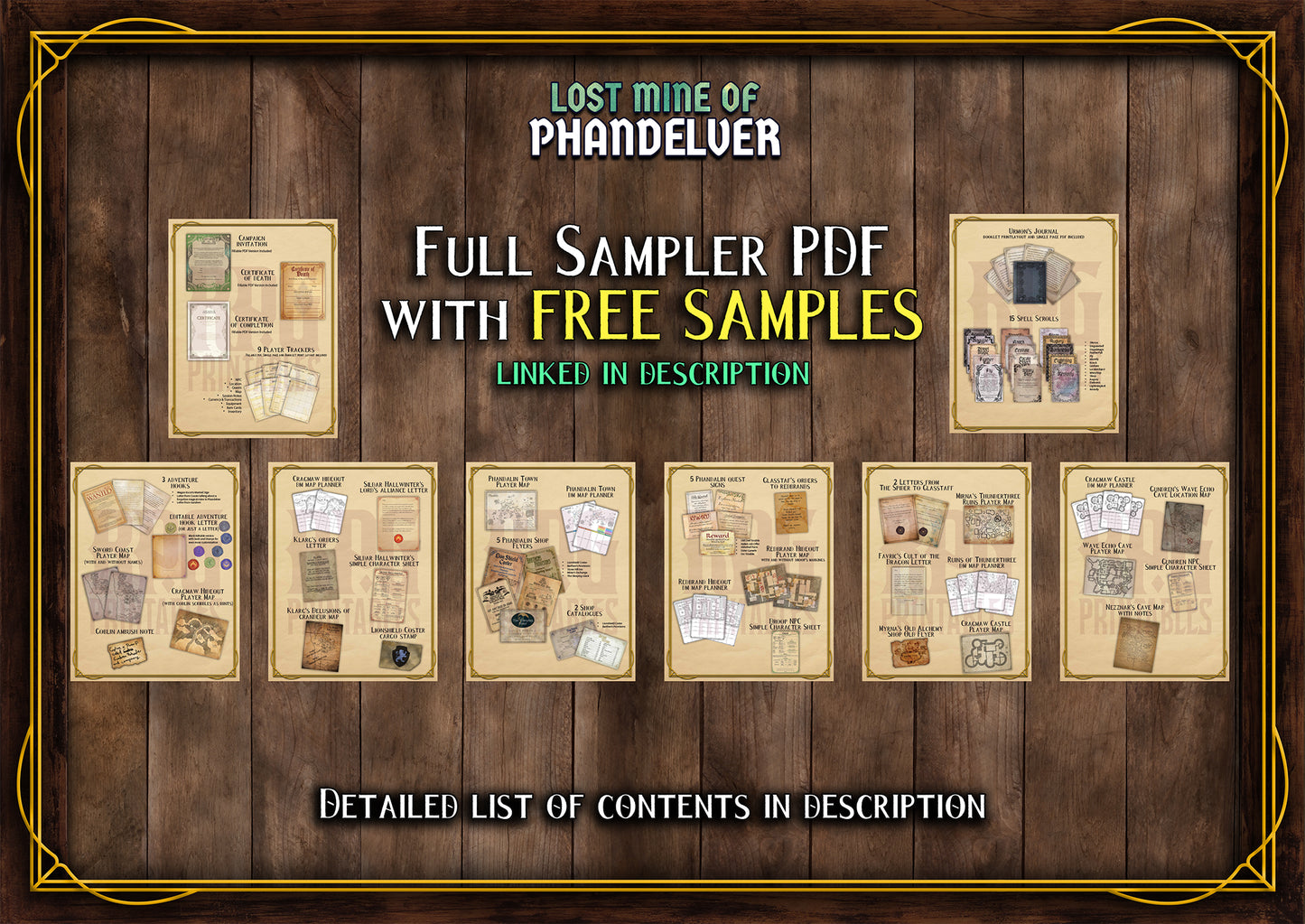 Lost Mine of Phandelver  D&D Handouts  Bundle - Campaign Assets - DnD - Resources - DM Gifts - DnD Starter Set - RPG Learning - Printable