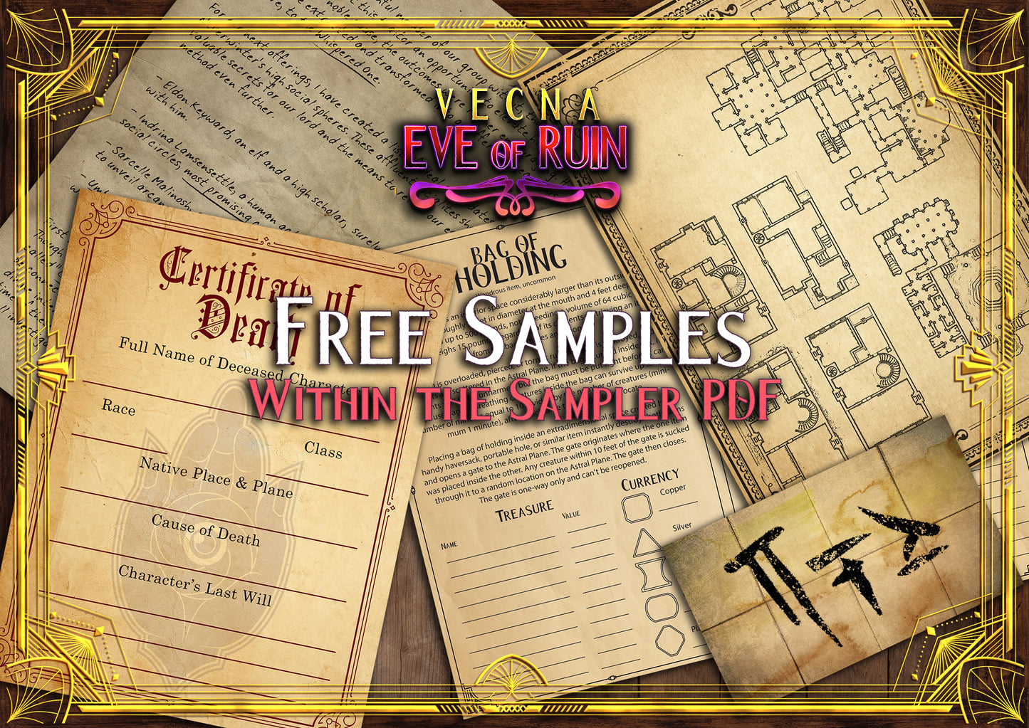 Vecna Eve of Ruin 100+ D&D Handouts and Assets Bundle - DnD - Dungeons and Dragons - Resources - Kas - Rod of Seven Parts - VTT - Printable