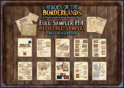 Heroes of the Borderlands D&D Handouts: 60+ Printable Immersive Letters, Scrolls and More! (Digital Download)
