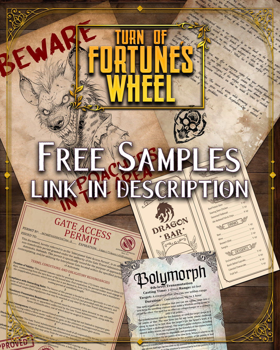 Free DnD Handouts – RPG Printables