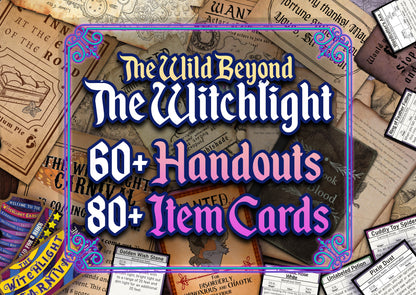 Wild Beyond the Witchlight D&D Handouts - Campaign Assets - DnD - Resources - Hither - Thiter - Yon - Palace of Hearts Desire - Printable