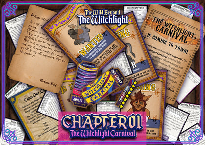 Wild Beyond the Witchlight D&D Handouts - Campaign Assets - DnD - Resources - Hither - Thiter - Yon - Palace of Hearts Desire - Printable