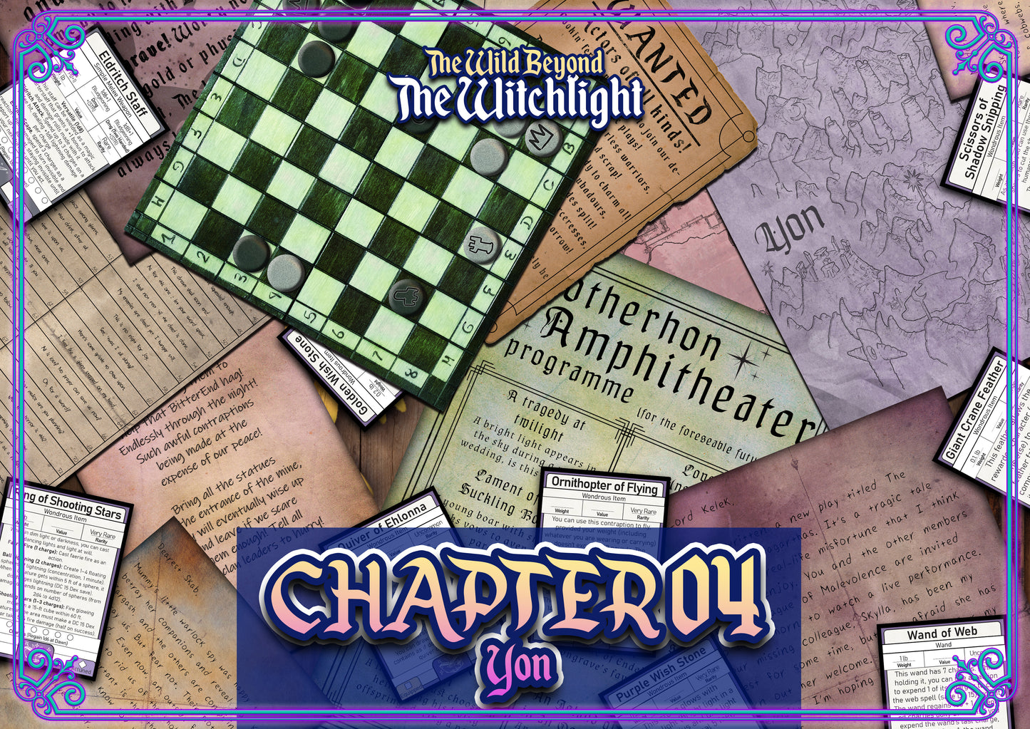 Wild Beyond the Witchlight D&D Handouts - Campaign Assets - DnD - Resources - Hither - Thiter - Yon - Palace of Hearts Desire - Printable