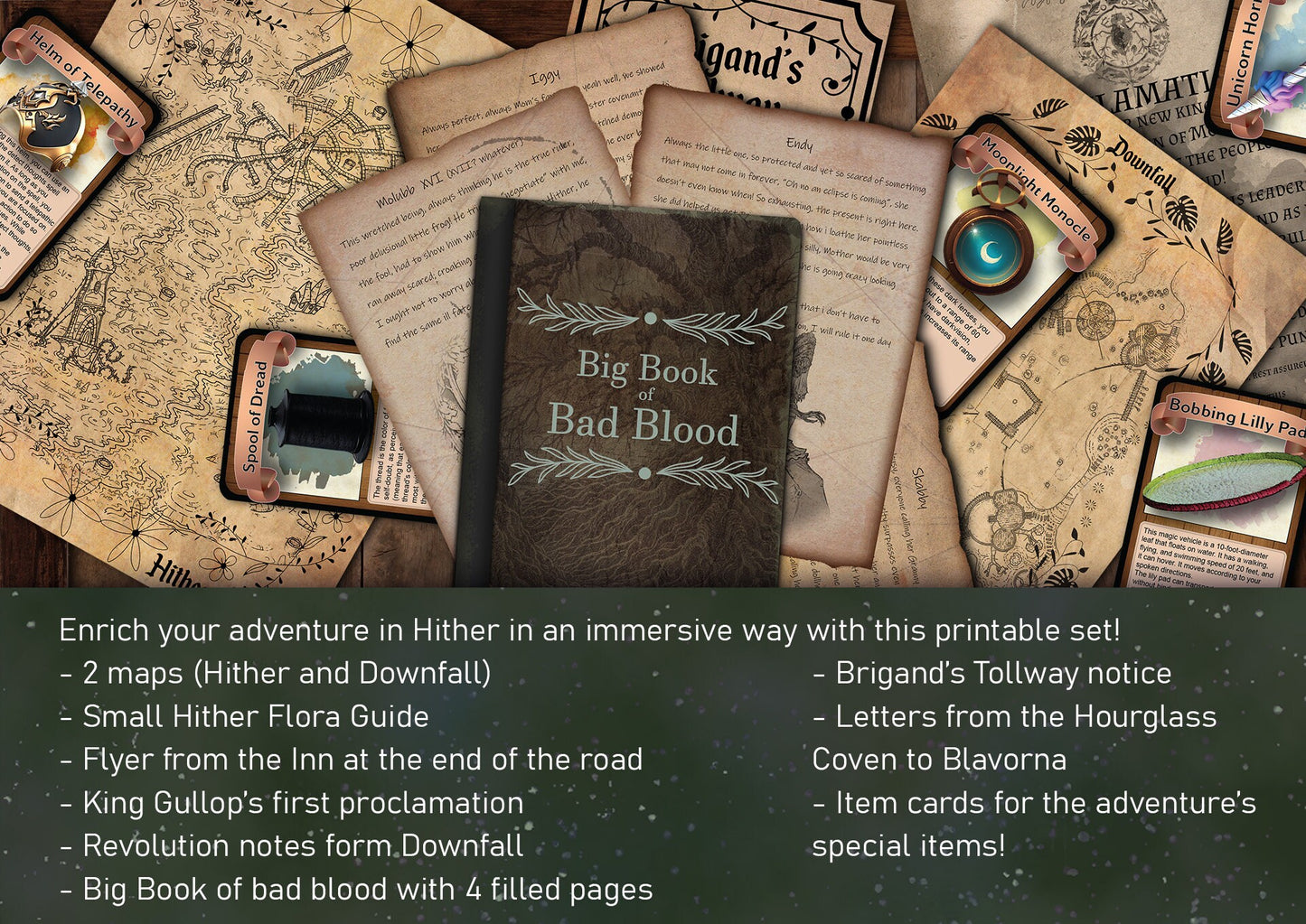 Wild Beyond the Witchlight D&D Handouts - CHAPTER 02 Bundle - DnD Campaign Assets - Dungeons And Dragons - DnD Resources - Printable