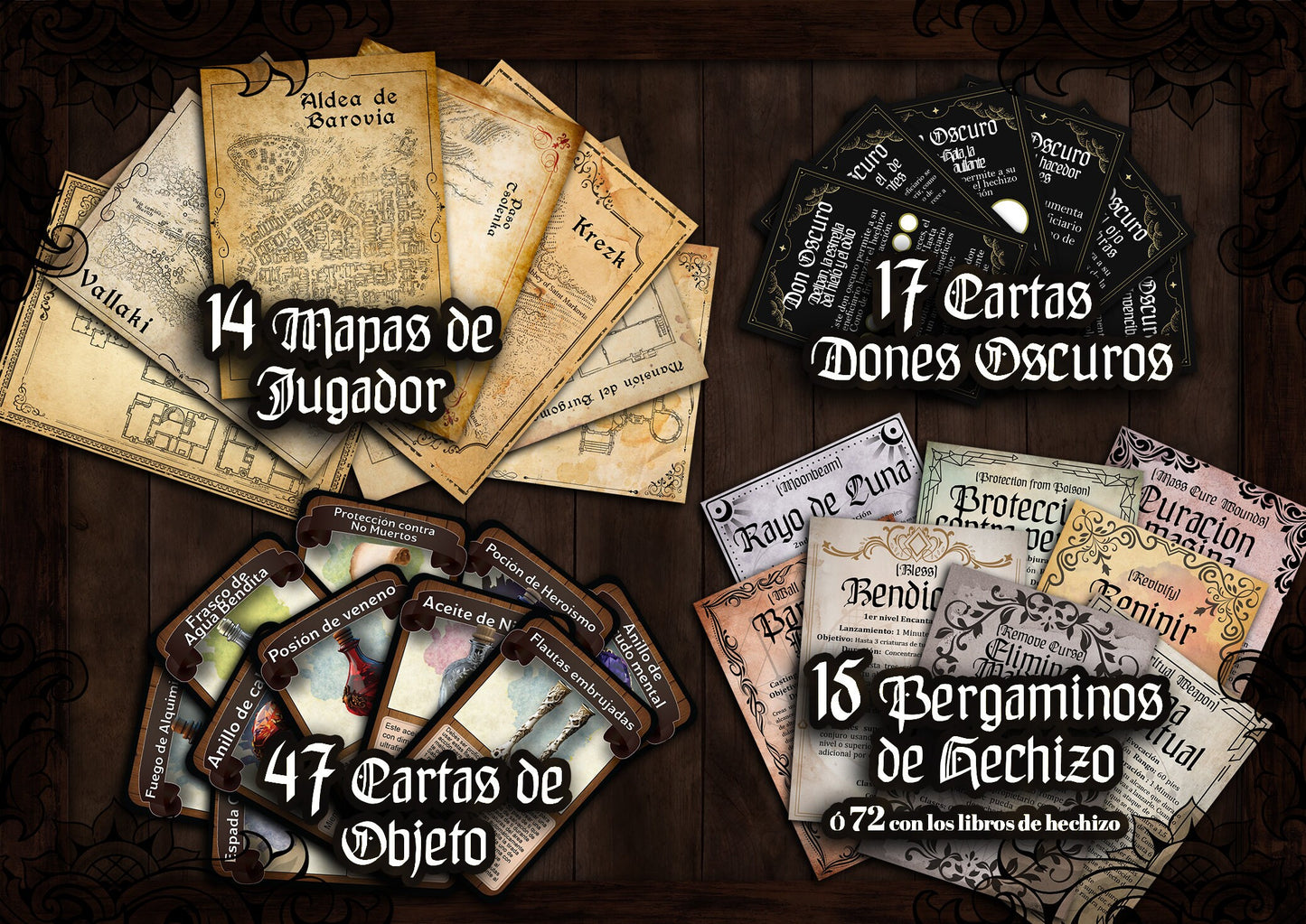 La maldición de Strahd 140 + D&D Imprimibles - DnD - Dungeons and Dragons - Recursos - Barovia - DM Regalo - Cartas - VTT - Imprimible