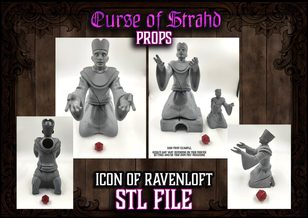 z Curse of Strahd 3D Printable Prop - Icon Of Ravenloft - Dice Tower ...