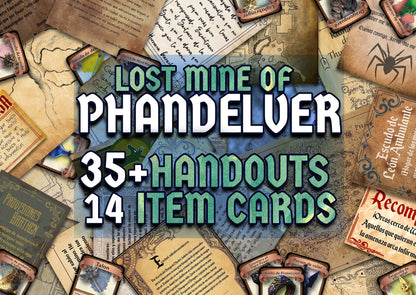 Lost Mine of Phandelver  D&D Handouts  Bundle - Campaign Assets - DnD - Resources - DM Gifts - DnD Starter Set - RPG Learning - Printable