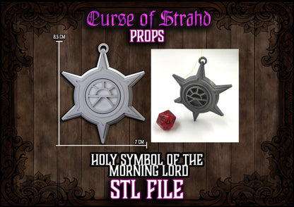 z Curse of Strahd 8+ 3D Printable Props Set - STL FILES ONLY - Sunsword - Holy Symbol of Ravenkind - Icon of Ravenloft - Wax Seals