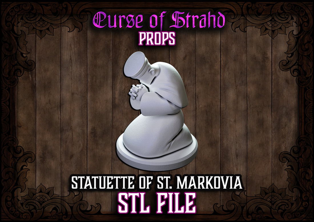 z Curse of Strahd 3D Printable Prop Statuette of Saint Markovia - STL ...
