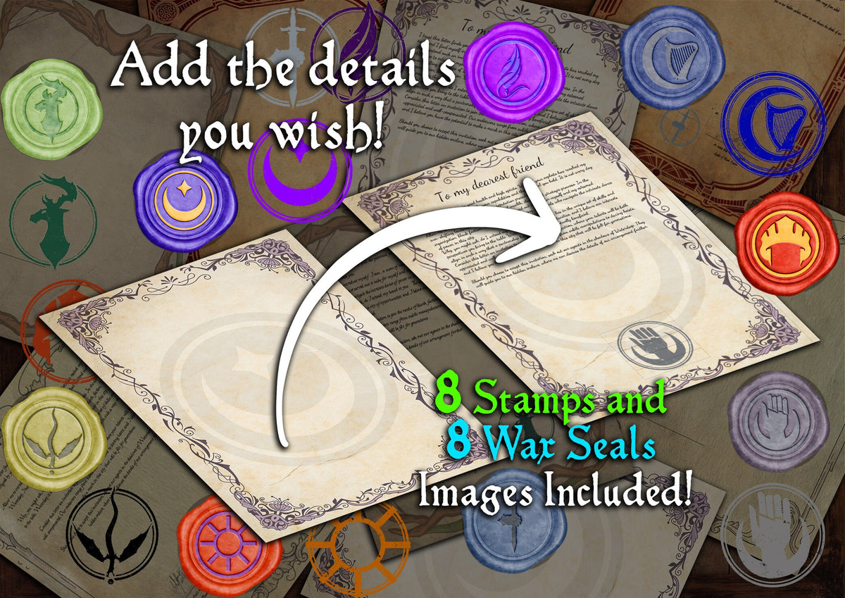 D&D RPG Faction Letters Pack - 10 Editable PDFs for Immersive Campaign ...