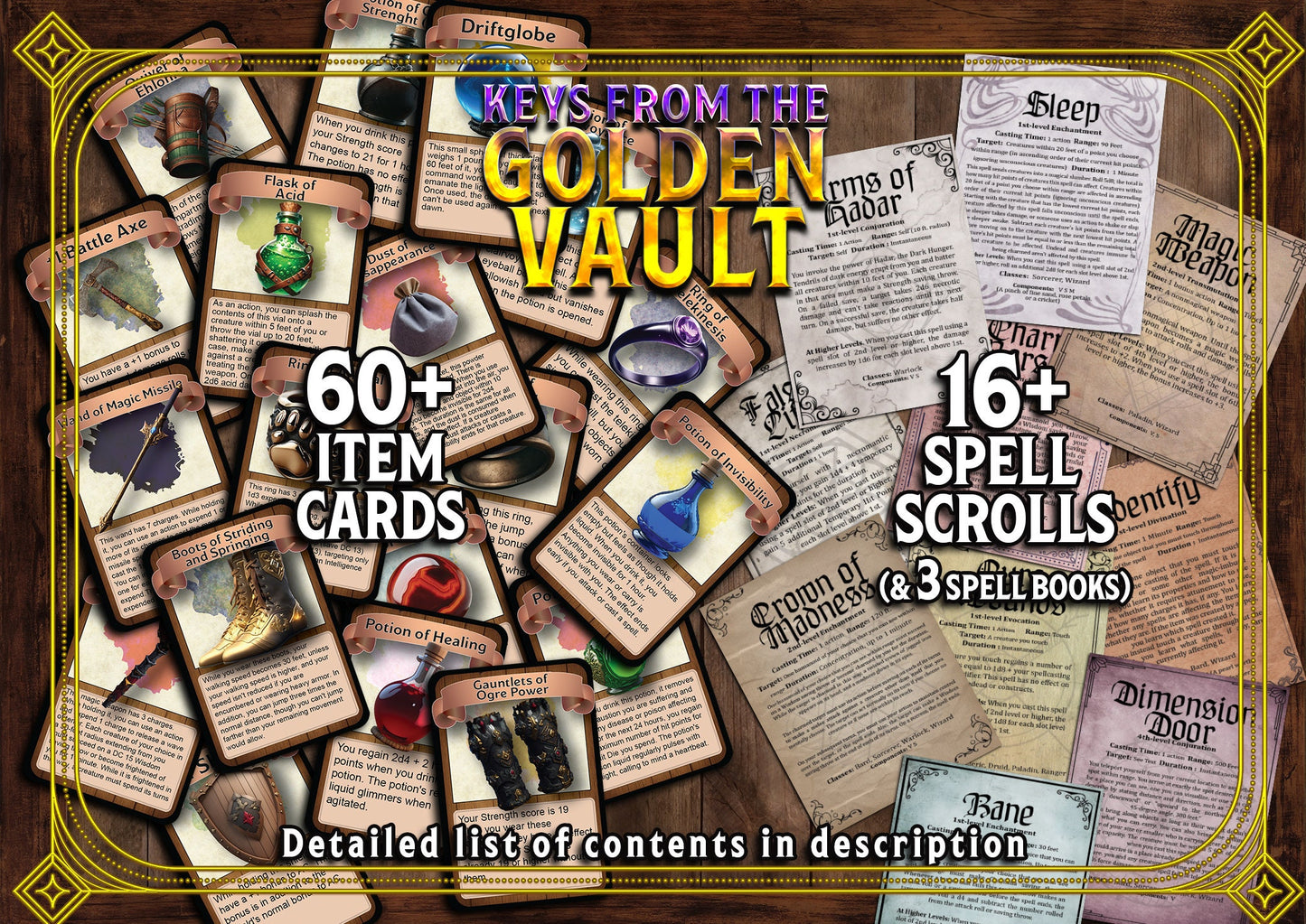 Keys from the Golden Vault 100+ DnD Handouts Bundle - Campaign Assets - Resources - DM Gifts - Starter - Printable - Dungeons and Dragons